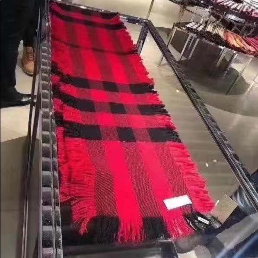 Burberry red scarf